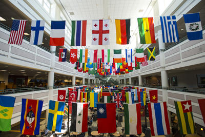 International Week Flags